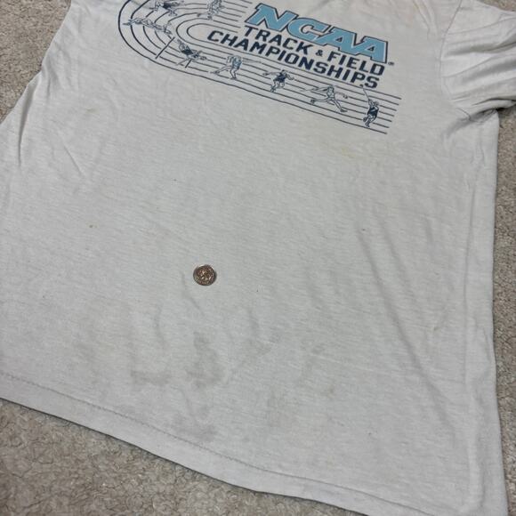 Vintage 70s 80s NCAA Track and Field Championships Single Stitch Shirt - Picture 7 of 9